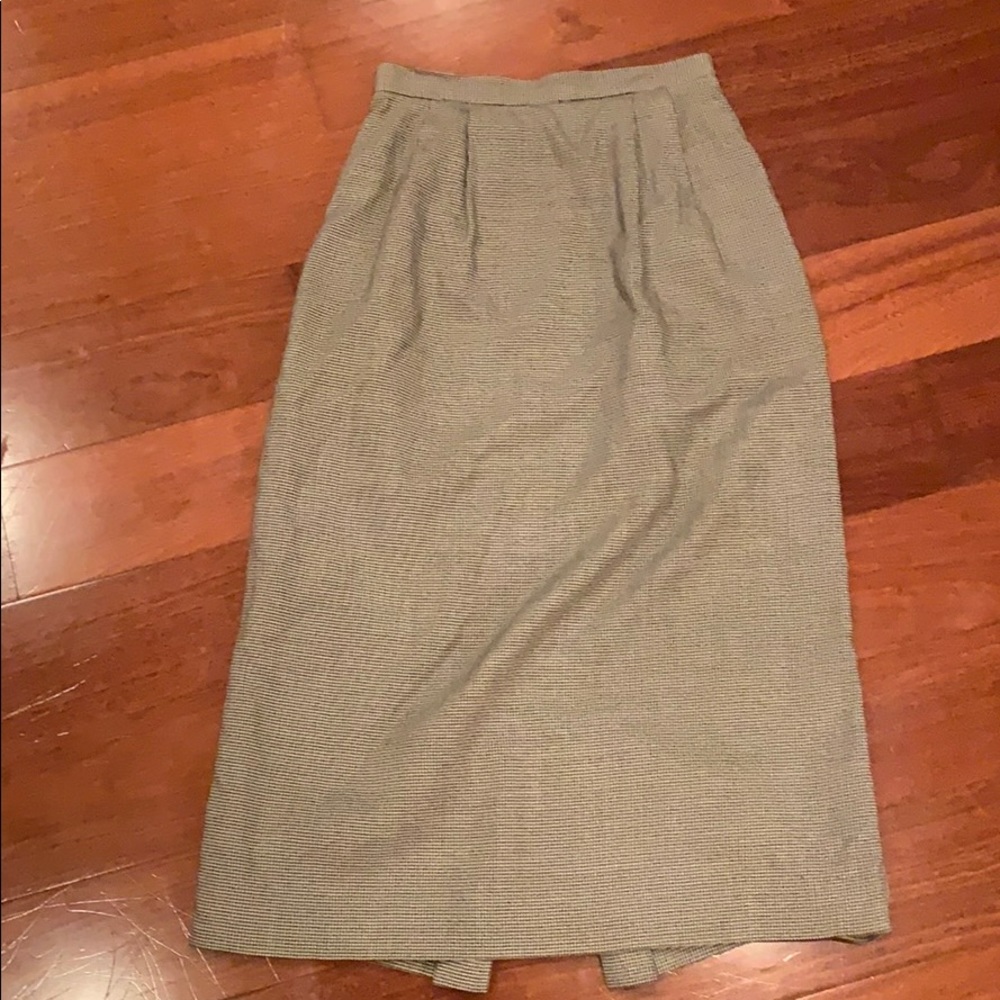 brooks brothers houndstooth pencil skirt